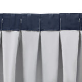 Grasscloth Lined Pinch Pleated Drapery Navy - Navy